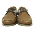 Brown Nubuck-Leather - Side - Dek Mens Moccasin Boat Shoes