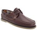 Brown Leather - Front - Dek Mens Moccasin Boat Shoes