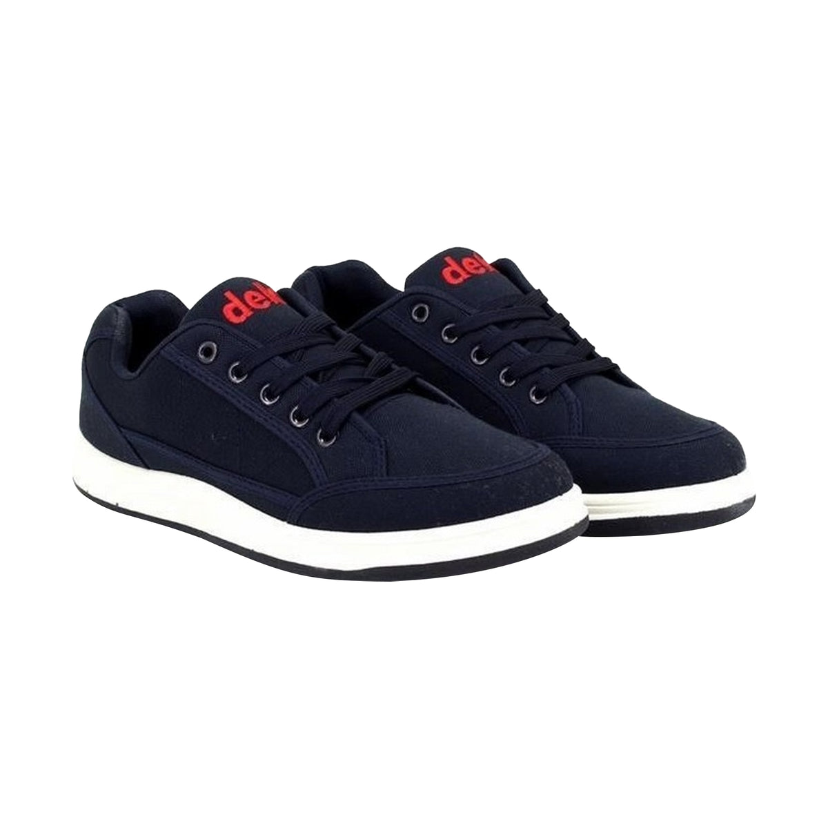 Navy Blue - Close up - Dek Mens Charlie 5 Eye Leisure Shoes