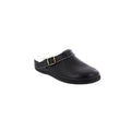 Black - Lifestyle - Dek Unisex Swivel Bar Coated Leather Clogs