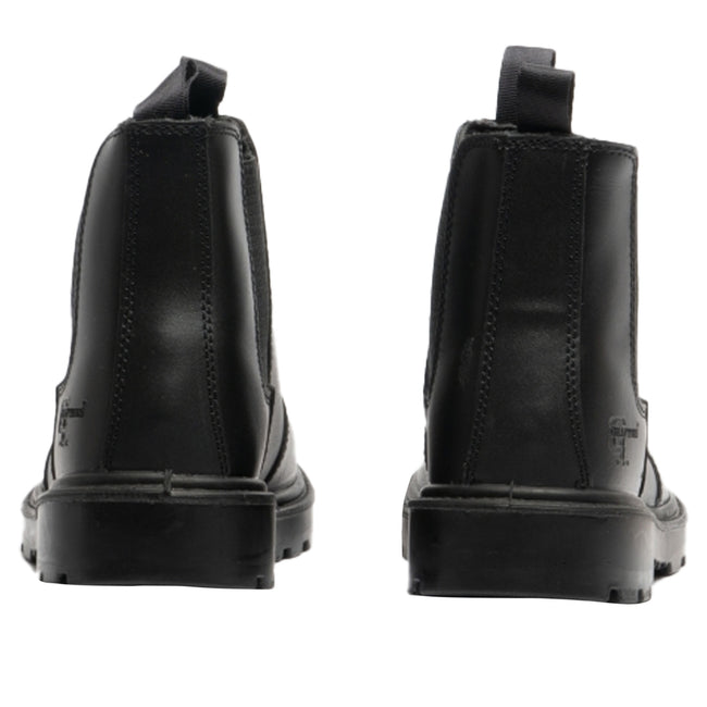 Black - Pack Shot - Grafters Mens Grinder Safety Twin Gusset Leather Dealer Boots