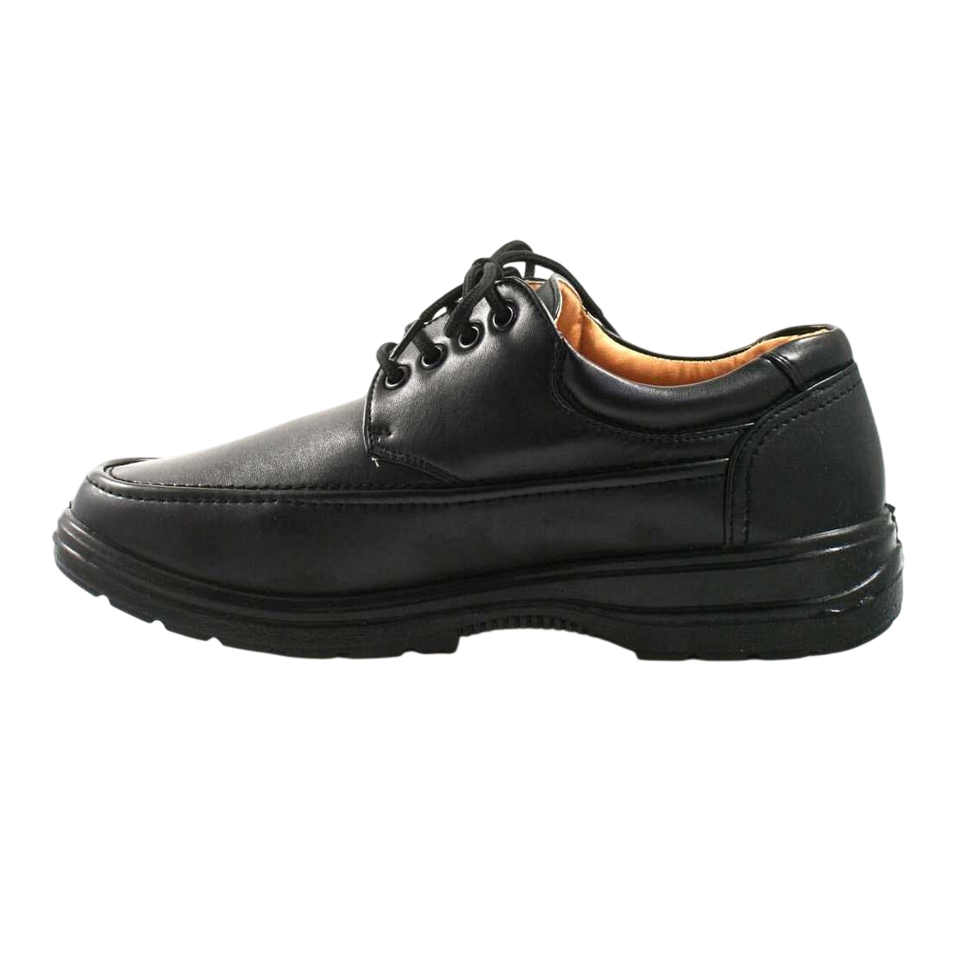 Black - Back - Smart Uns Mens Apron 4 Eye Tie Shoes