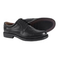 Black - Back - Scimitar Mens Plain Gibson Padded Shoes