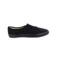 Black - Back - Dek Kids Unisex Junior Gusset Black Canvas Plimsolls