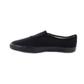 Black - Side - Dek Kids Unisex Junior Gusset Black Canvas Plimsolls