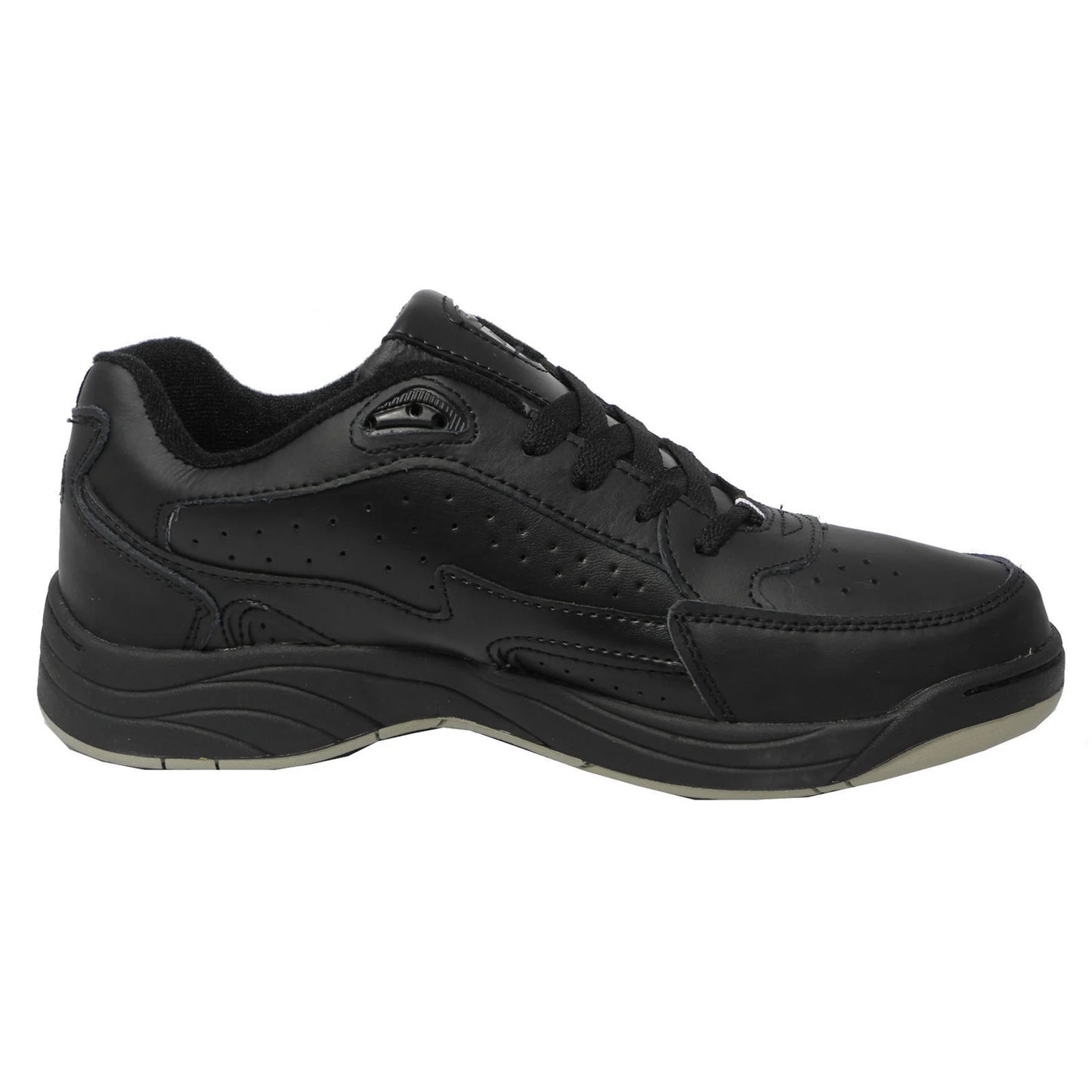 Black - Back - Dek Mens Orleans Fuller Fitting Trainers