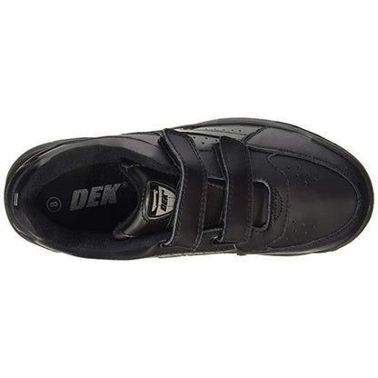 Black - Side - Dek Mens Arizona Touch Fastening Trainers