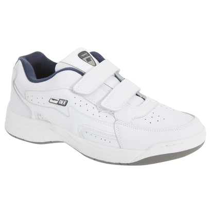 White - Front - Dek Mens Arizona Touch Fastening Trainers