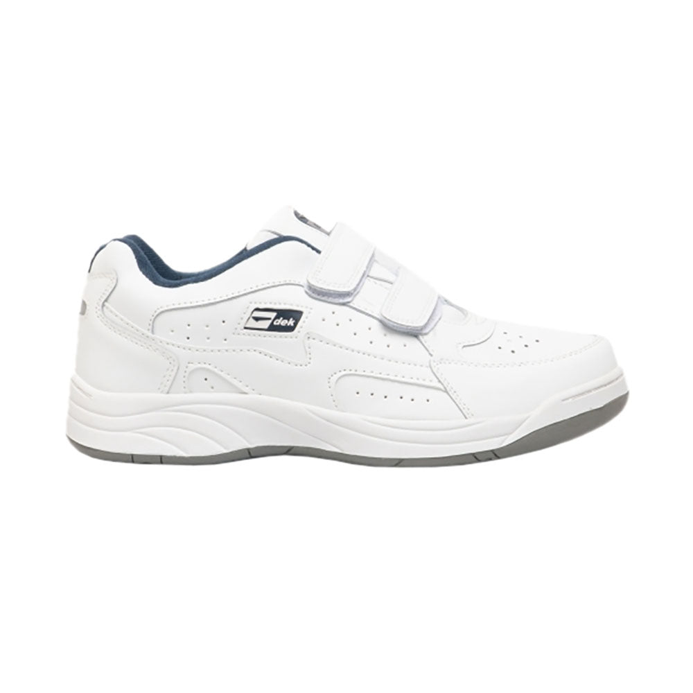 White - Back - Dek Mens Arizona Touch Fastening Trainers