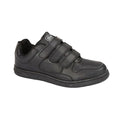 Black - Front - Dek Mens Charing Cross Touch Fastening Trainers