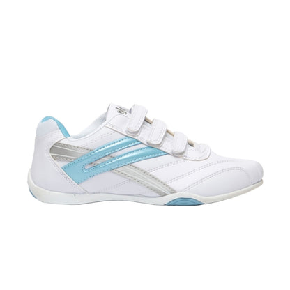 White-Light Blue - Side - Dek Womens-Ladies Raven 3 Touch Fastening Trainers