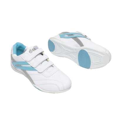 White-Light Blue - Lifestyle - Dek Womens-Ladies Raven 3 Touch Fastening Trainers