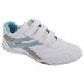 White-Light Blue - Front - Dek Womens-Ladies Raven 3 Touch Fastening Trainers