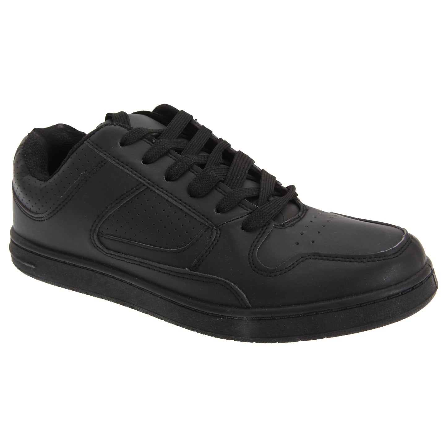 Black - Front - Dek Mens Euston Lace Trainers