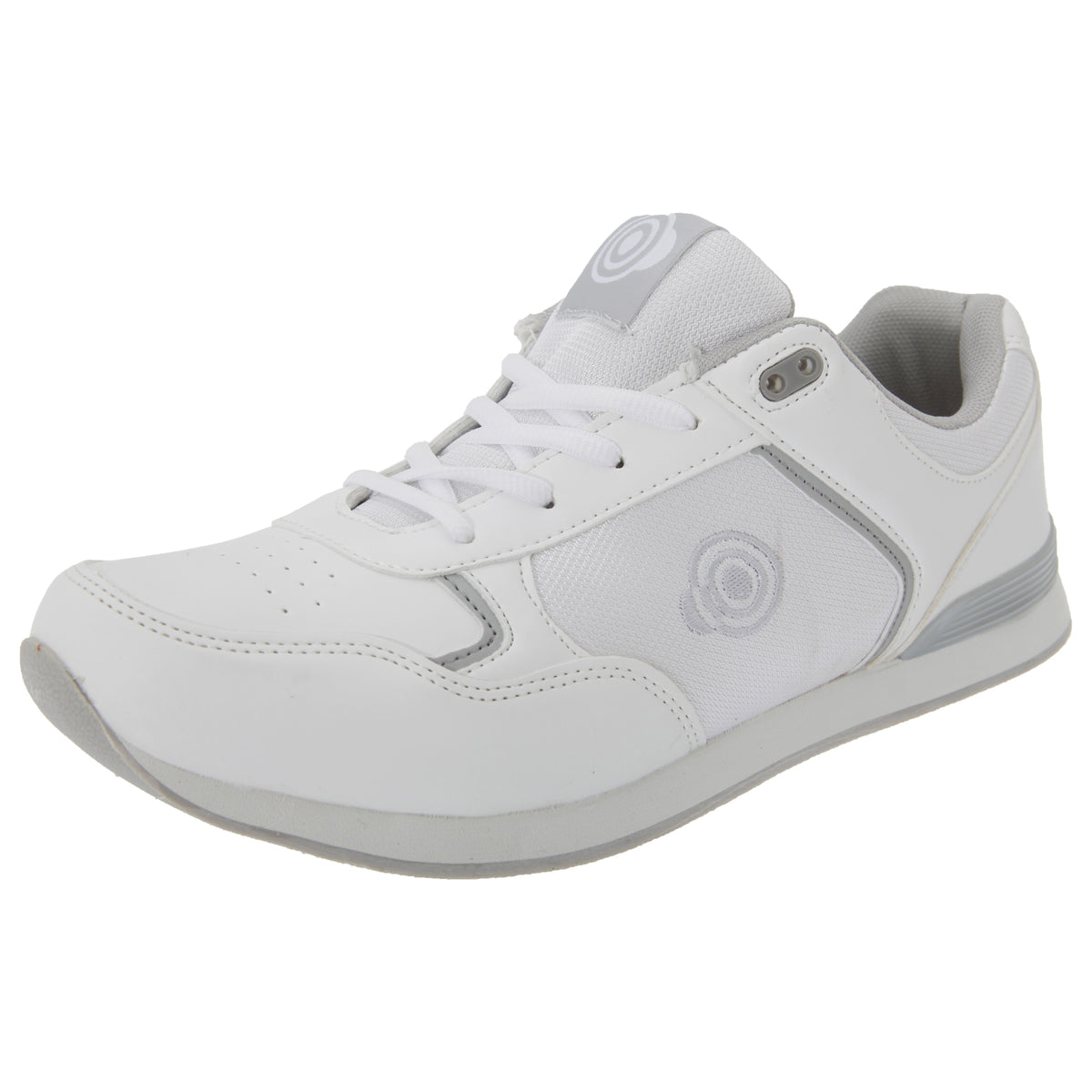 White - Back - Dek Unisex Adults Jack Lace Up Trainer-Style Lawn Bowls Shoes