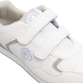 White-Grey - Lifestyle - Dek Mens Drive Touch Fastening Trainer-Style Lawn Bowling Shoes