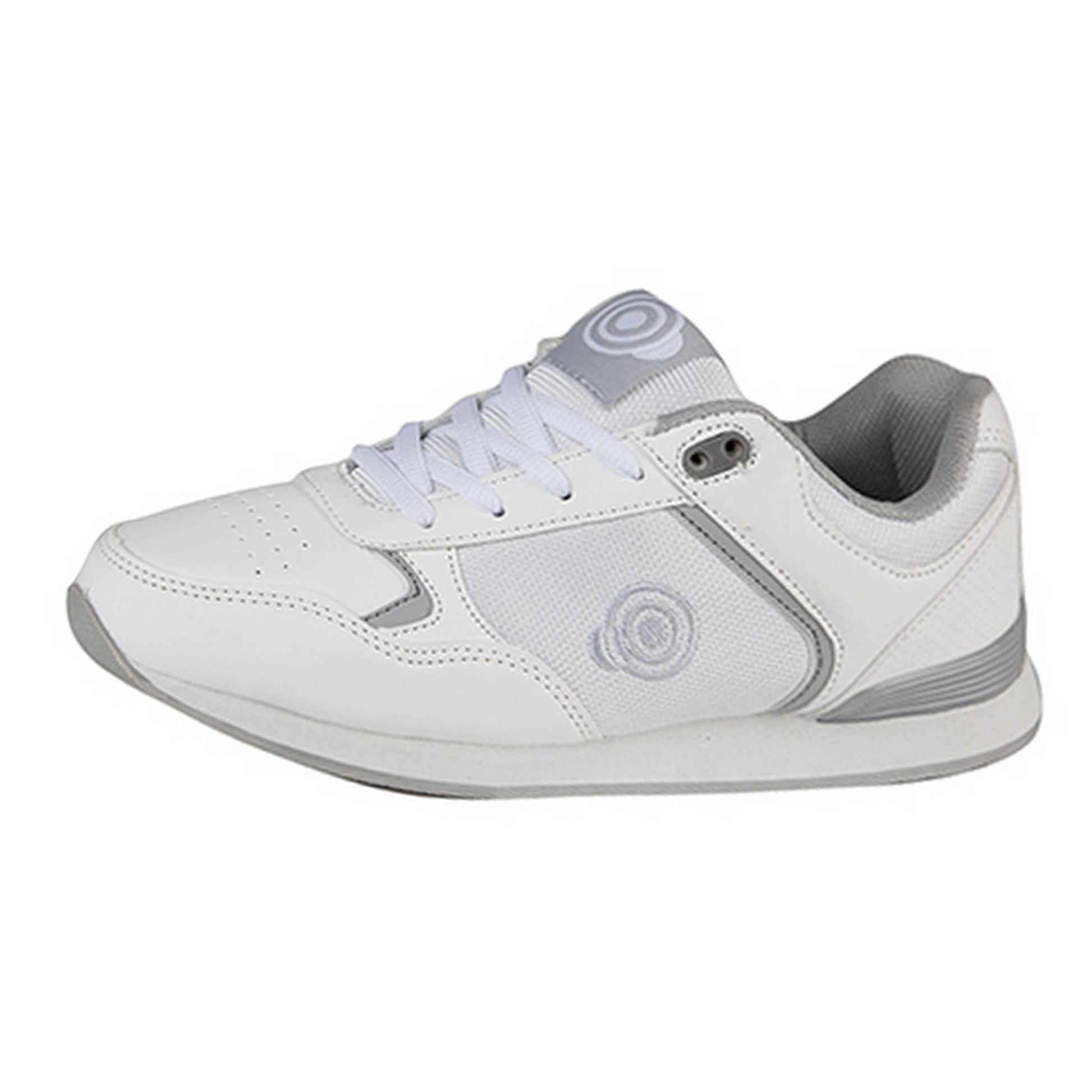 White - Back - Dek Womens-Ladies Kitty Lace Up Trainer-Style Bowls Shoes
