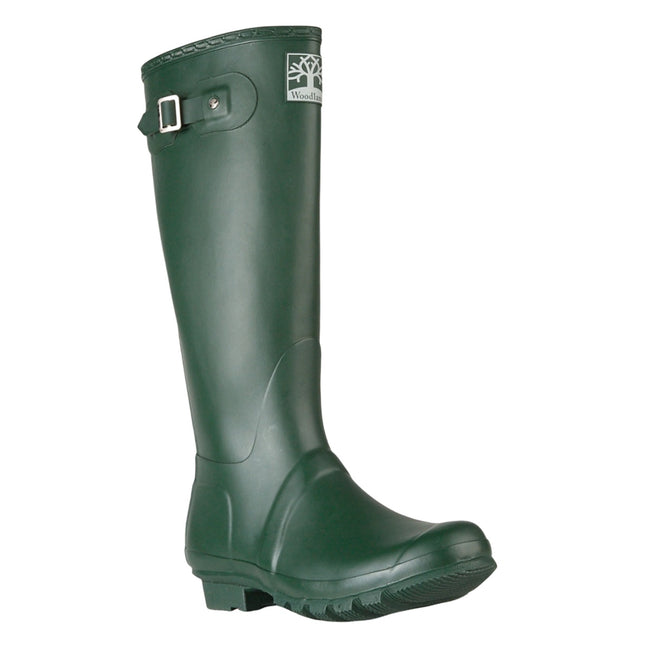 Green - Front - Woodland Unisex Quality Strap Regular Wellington Boots