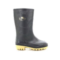 Black - Back - StormWells Childrens-Kids Junior Wellingtons