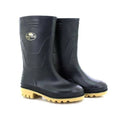 Black - Side - StormWells Childrens-Kids Junior Wellingtons