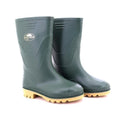 Green - Side - StormWells Childrens-Kids Junior Wellingtons