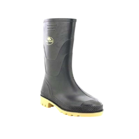 Black - Front - StormWells Childrens-Kids Junior Wellingtons