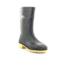 Black - Front - StormWells Older Childrens-Kids Junior Wellingtons