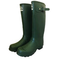 Green - Back - Woodland Unisex Quality Strap Wide Fit Wellington Boots