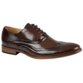 Brown - Front - Goor Boys 5 Eyelet Brogue Oxford Shoes