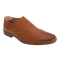 Tan - Front - Goor Boys 5 Eyelet Brogue Oxford Shoes