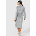 Grey - Back - Debenhams Womens-Ladies Sleek Shawl Collar Robe
