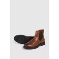 Tan - Side - Mantaray Mens Premium Leather Chelsea Boots