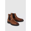 Tan - Lifestyle - Mantaray Mens Premium Leather Chelsea Boots