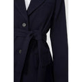 Navy - Side - Principles Womens-Ladies Belted Blazer