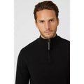 Black - Lifestyle - Maine Mens Premium Cotton Funnel Neck Jumper