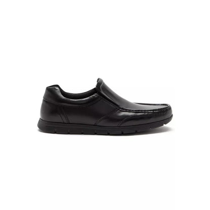 Black - Back - RedTape Mens Dalton Leather Loafers