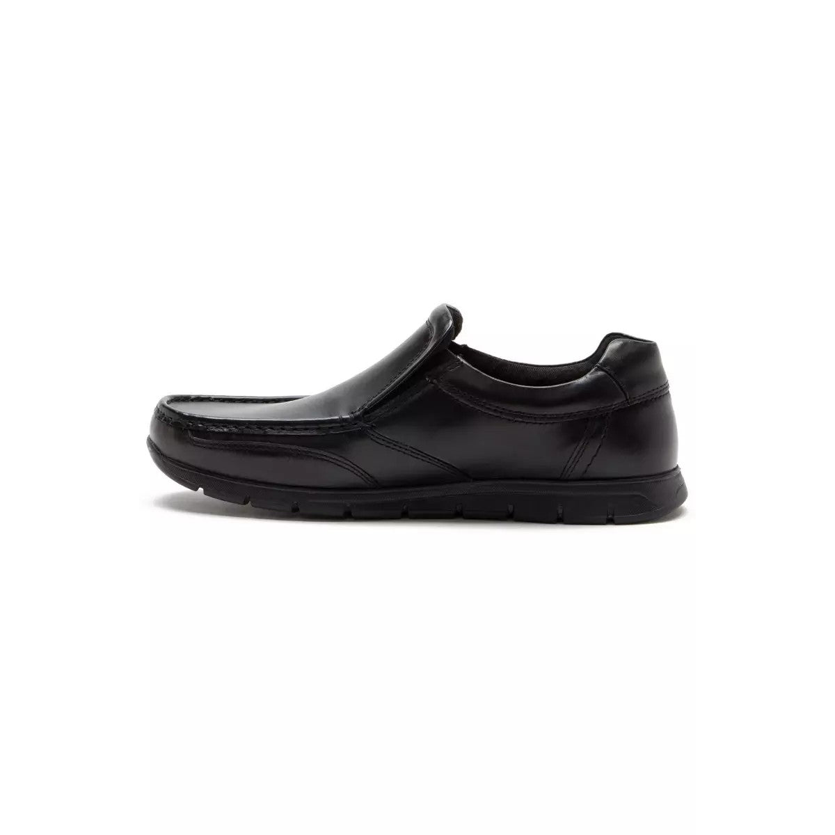 Black - Side - RedTape Mens Dalton Leather Loafers