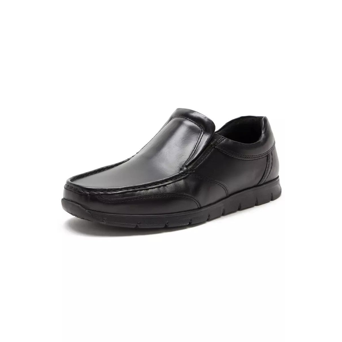 Black - Close up - RedTape Mens Dalton Leather Loafers
