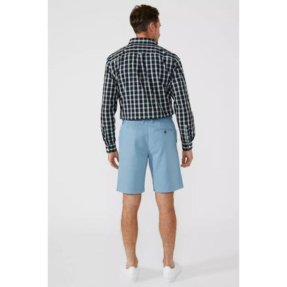 Blue - Back - Maine Mens Casual Shorts