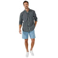 Blue - Front - Maine Mens Casual Shorts