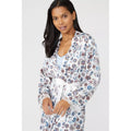 Multicoloured - Lifestyle - Debenhams Womens-Ladies Rerooted Floral Satin Midi Robe