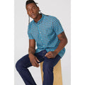 Blue - Lifestyle - Mantaray Mens Double Checked Shirt