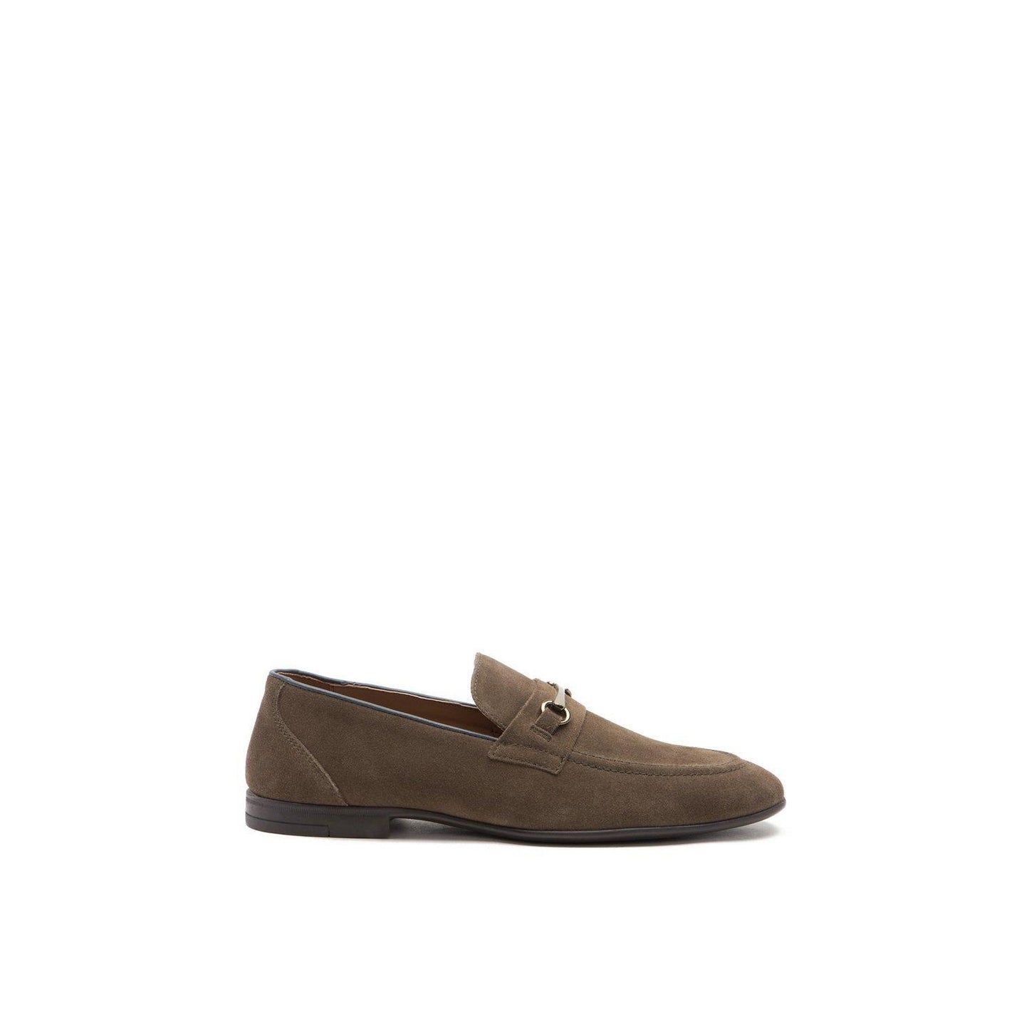Dark Olive - Front - RedTape Mens Farrel Suede Loafers