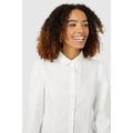 White - Side - Maine Womens-Ladies Cotton Fitted Shirt