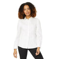 White - Front - Maine Womens-Ladies Cotton Fitted Shirt