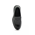 Black - Side - Debenhams Mens Off The Hook Perry Leather Loafers