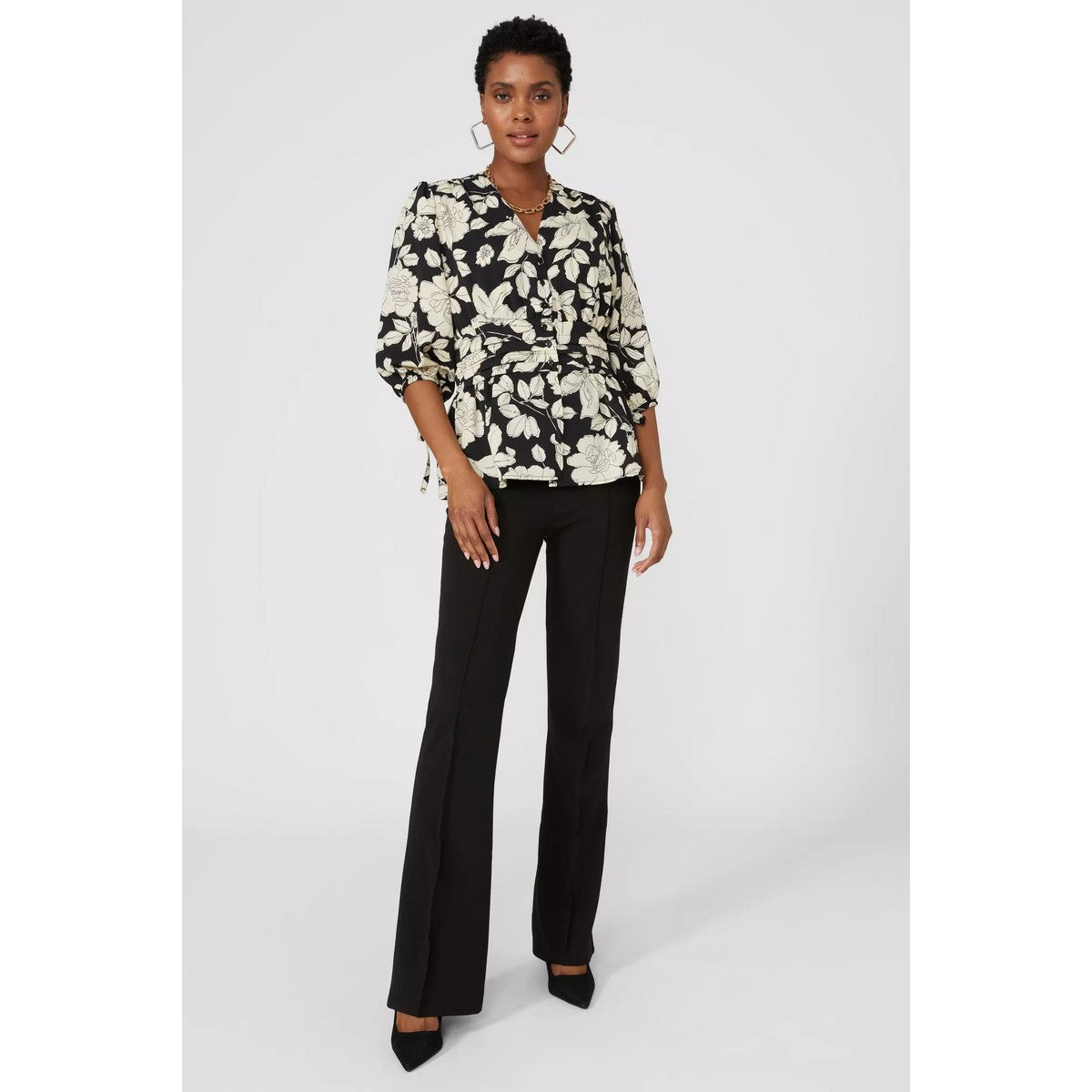Black - Lifestyle - Debenhams Womens-Ladies Waist Tie Blouse