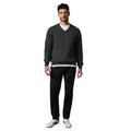 Grey - Side - Maine Mens Premium Cotton V Neck Jumper