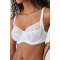 White - Side - Gorgeous Womens-Ladies Charlotte Lace Non-Padded Bra