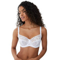 White - Front - Gorgeous Womens-Ladies Charlotte Lace Non-Padded Bra